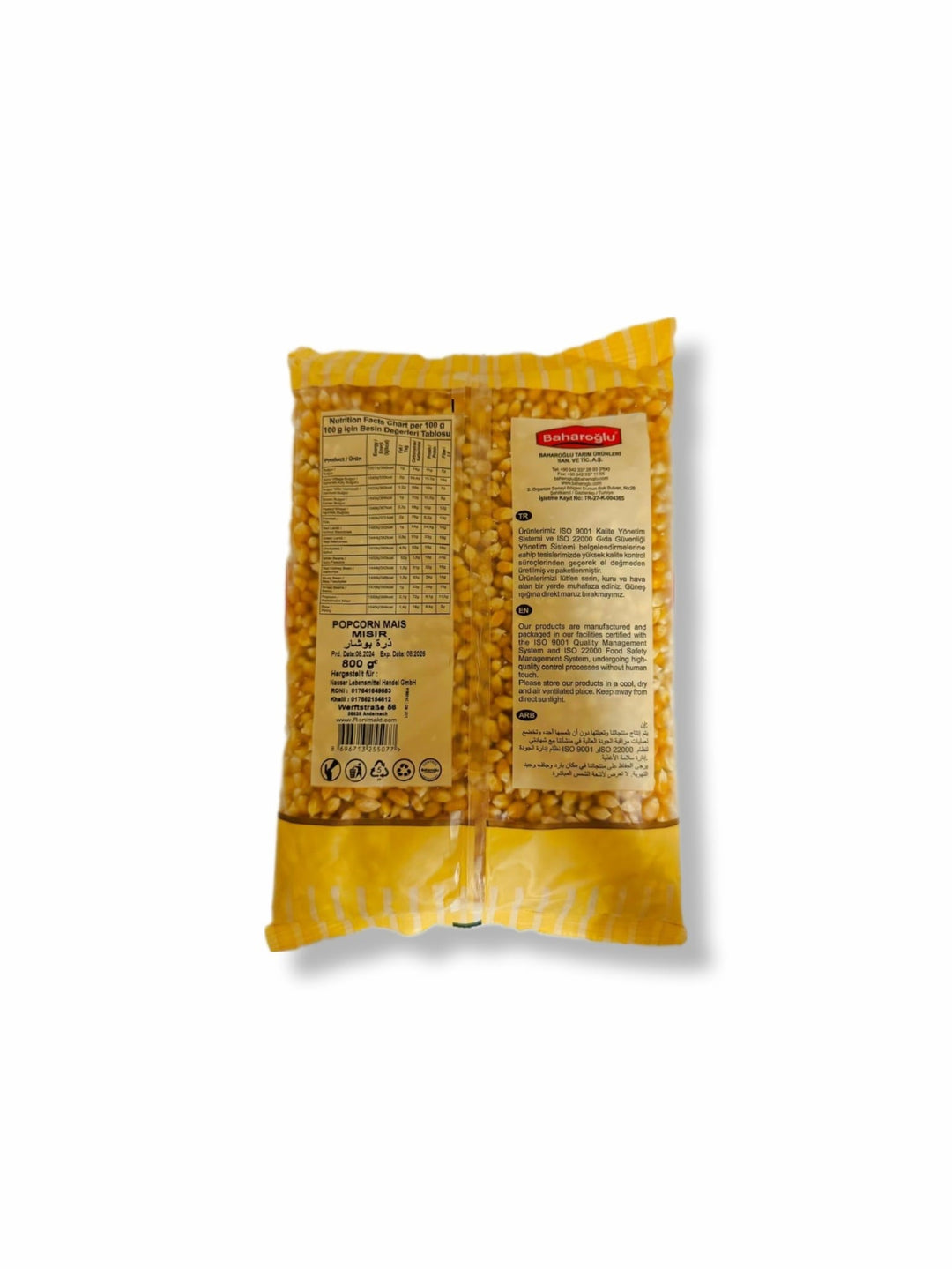 Bahar Gurme Popcorn Mais  800G