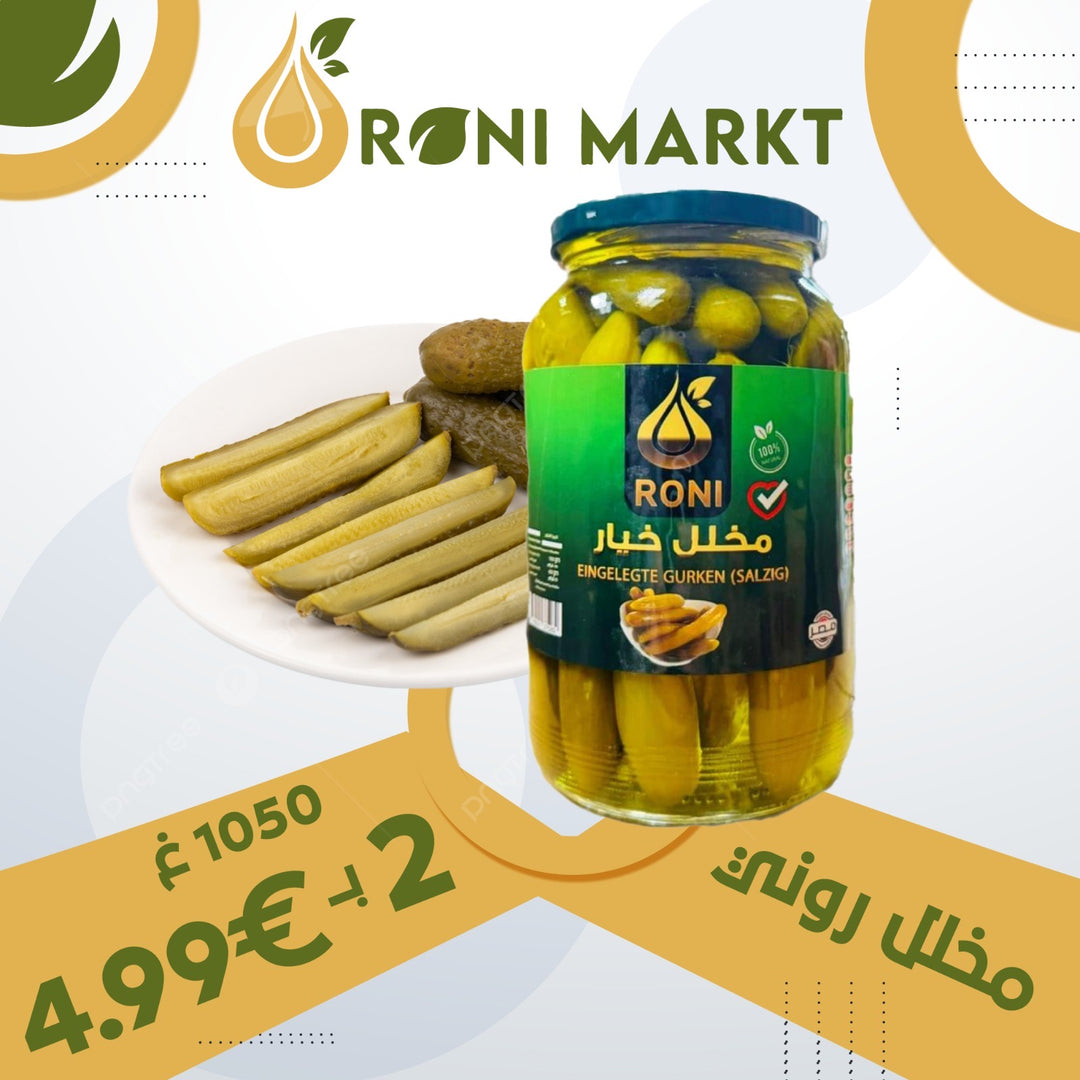 2x Roni  eingelegte Gurken (Salzig) 1050g