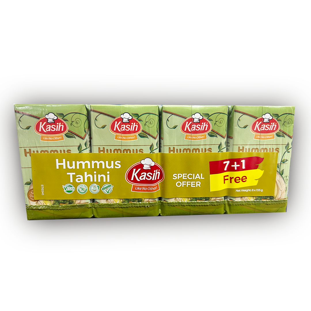 Kasih Hummus mit Tahina 7x 135g +1 free